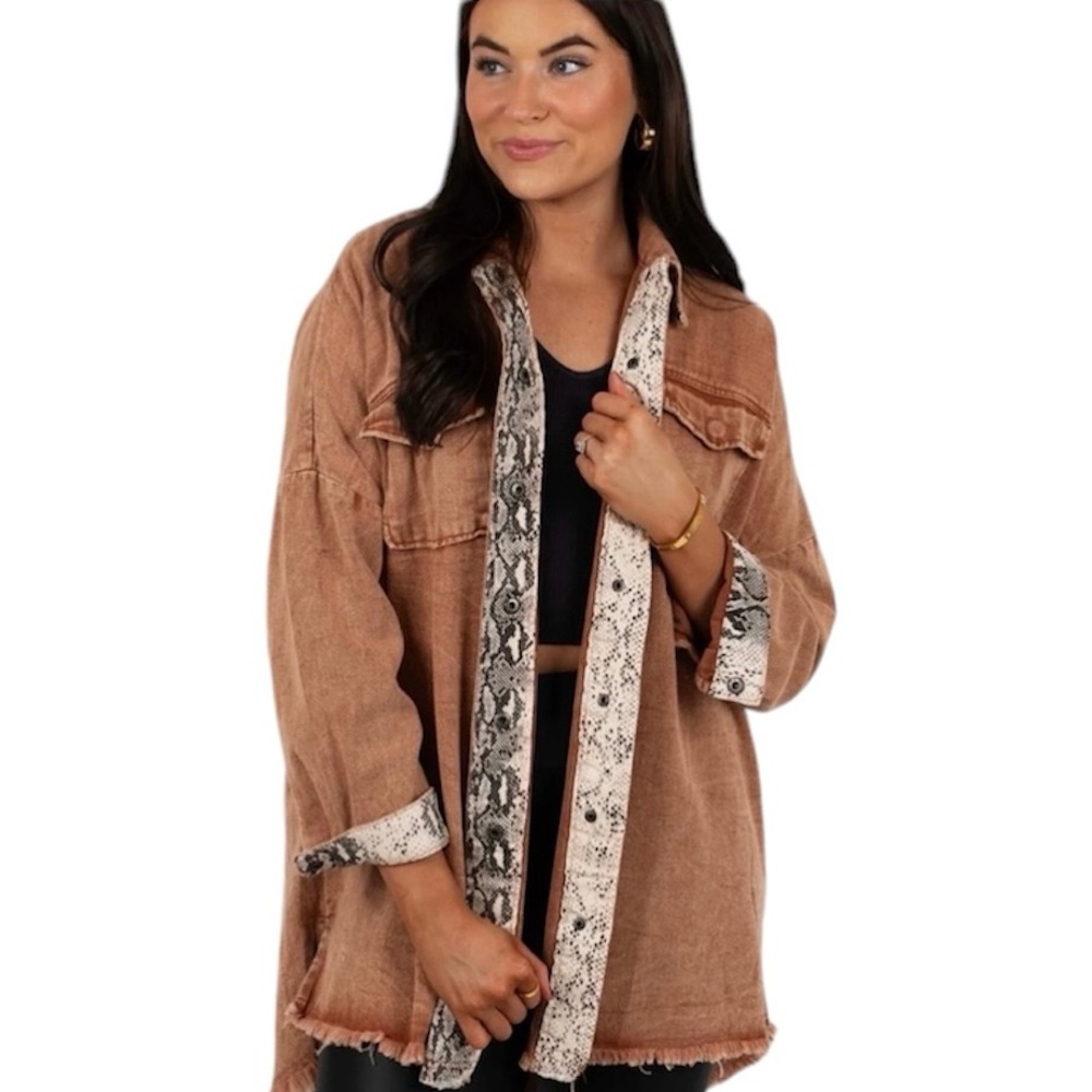 Blushing Brunette Button Up